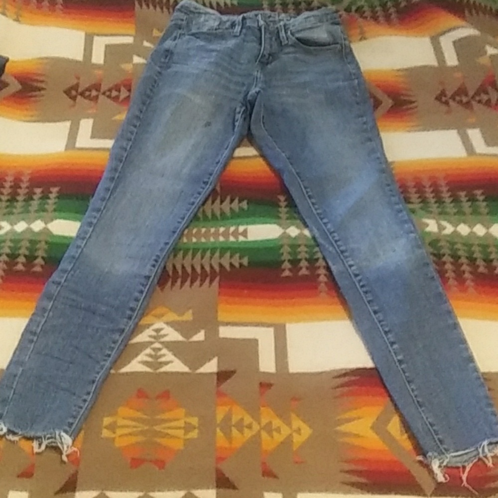 High rise skinny jeans